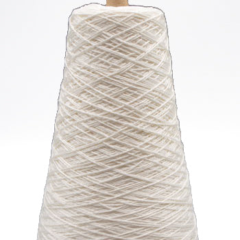 Unmercerized Cotton Yarn - 30/2 Natural White - Lunatic Fringe Yarns